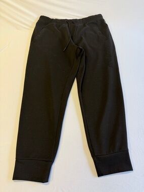 Armani Exchange Women's Sports Sweatpants with Side Lettering, Black XL